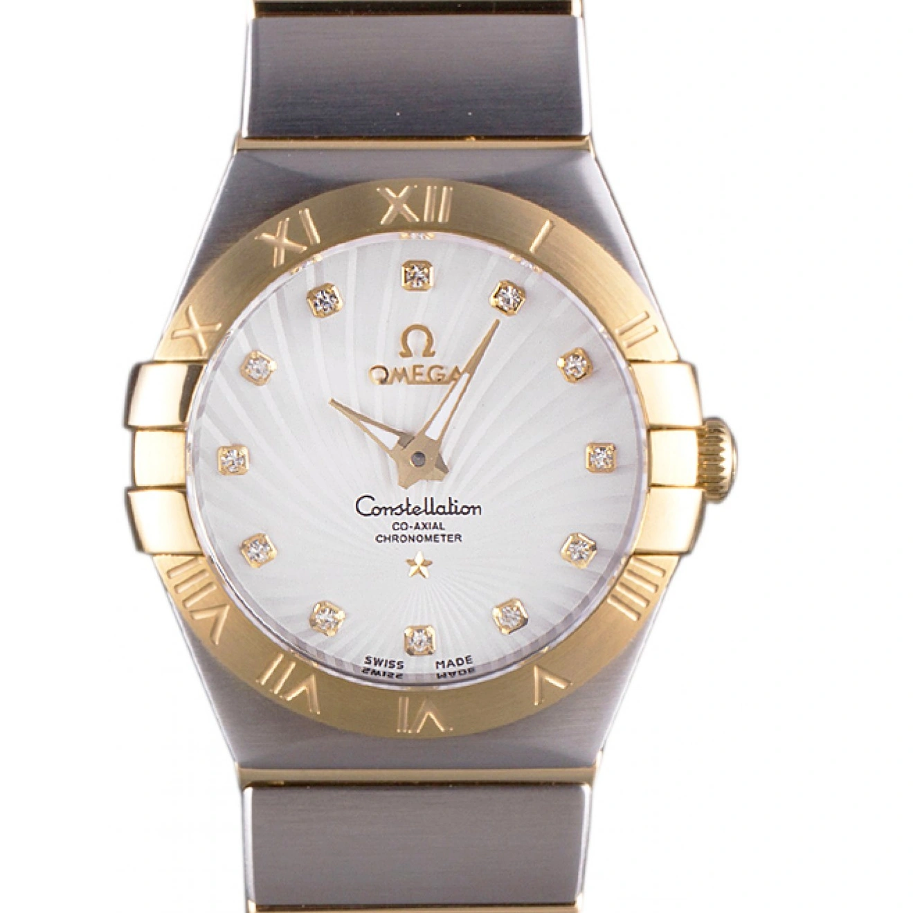 1013 Omega Constellation Gold Bezel Two Tone Band som95 621475